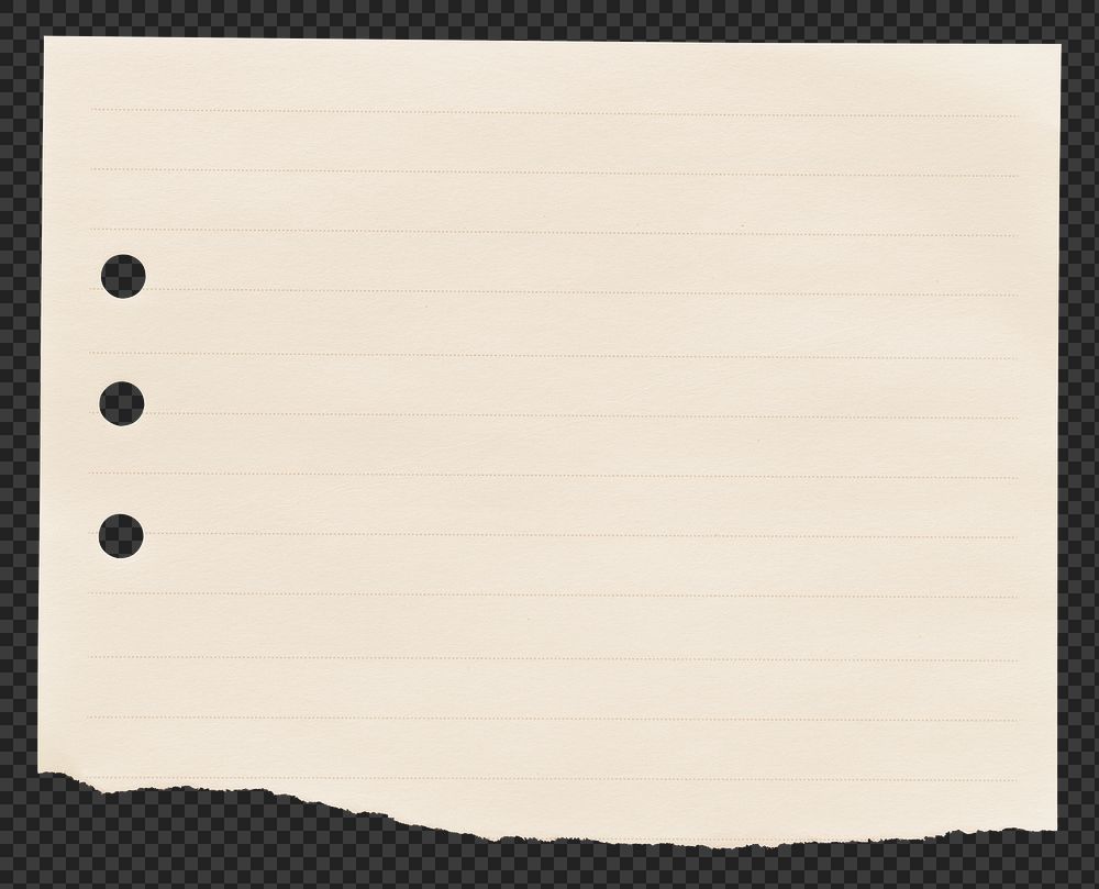 Blank white paper on the wall png collage element, transparent background