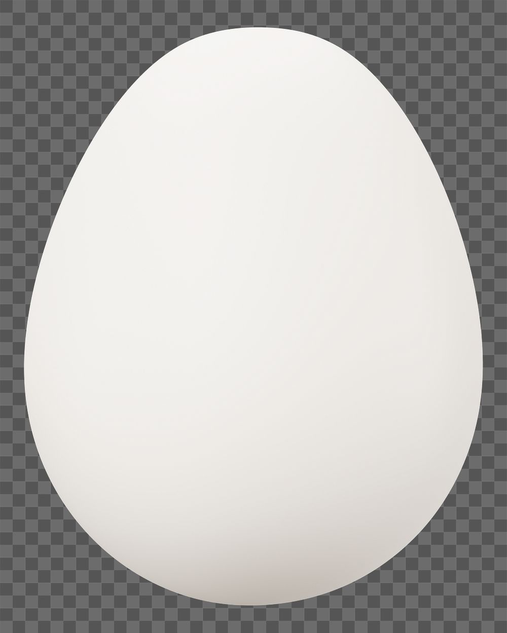 PNG 3D boiled egg, element illustration, transparent background