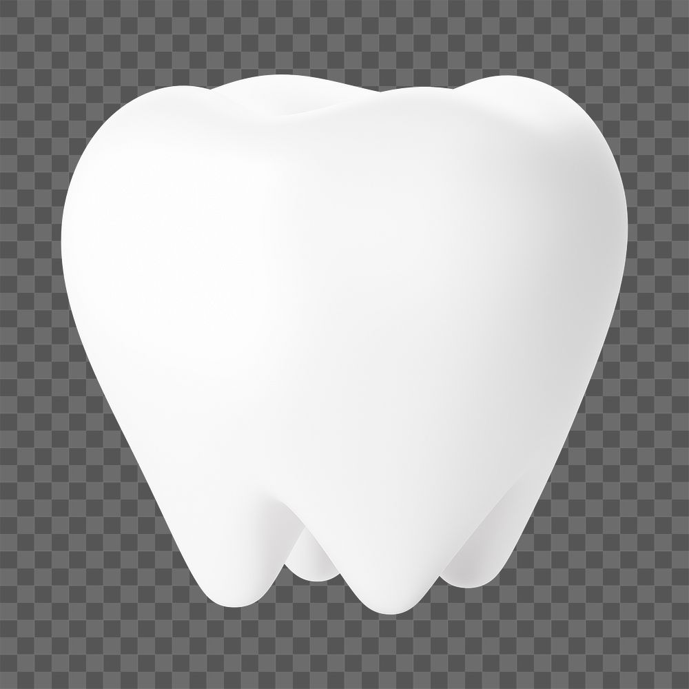 PNG 3D white tooth, element | Free PNG - rawpixel