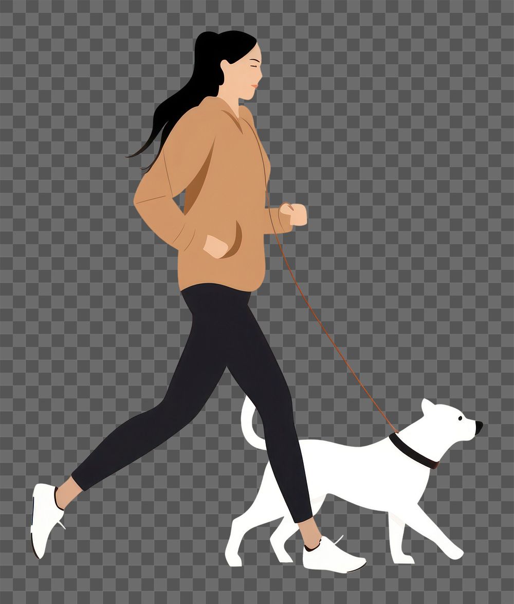 PNG Walking dog footwear animal. AI generated Image by rawpixel.