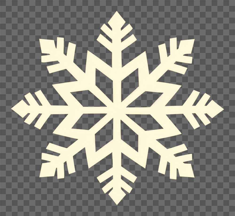 PNG Snowflake decoration christmas outdoors. AI generated Image by rawpixel.
