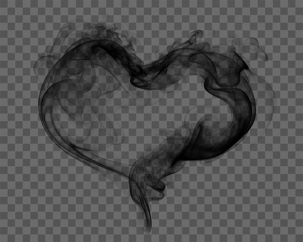 PNG Smoke shape black white. AI generated Image by rawpixel.