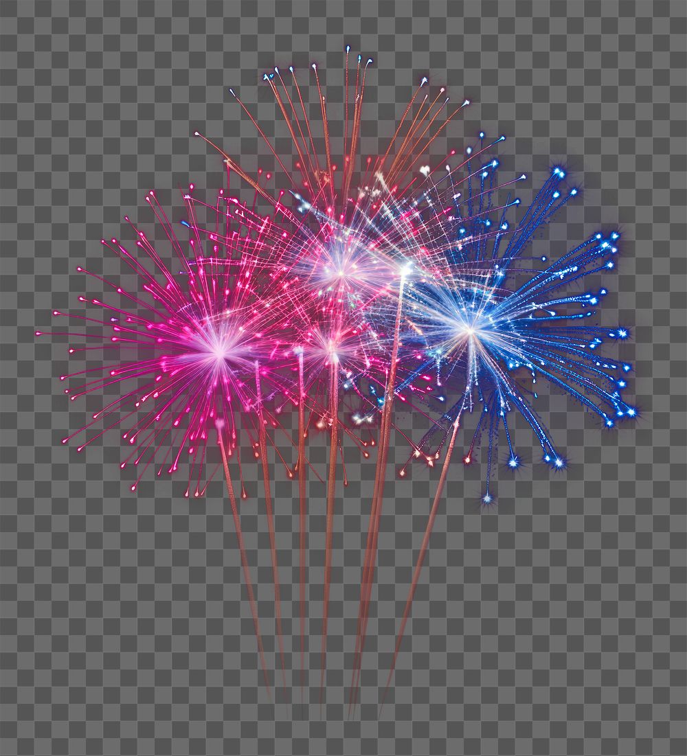 PNG colourful firework effect, transparent background AI generated image by rawpixel