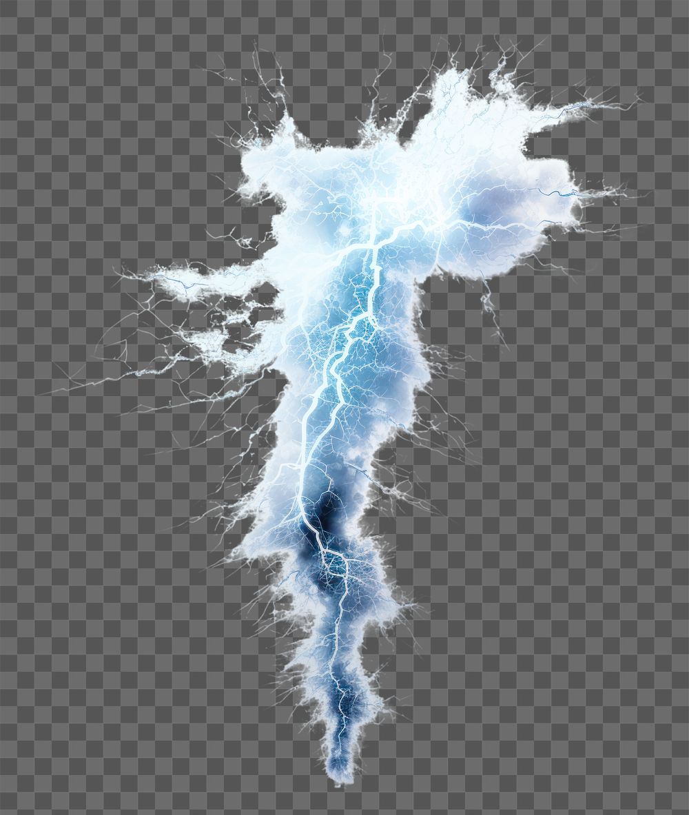 PNG Thunderstorm lightning outdoors electricity. AI generated Image by rawpixel.