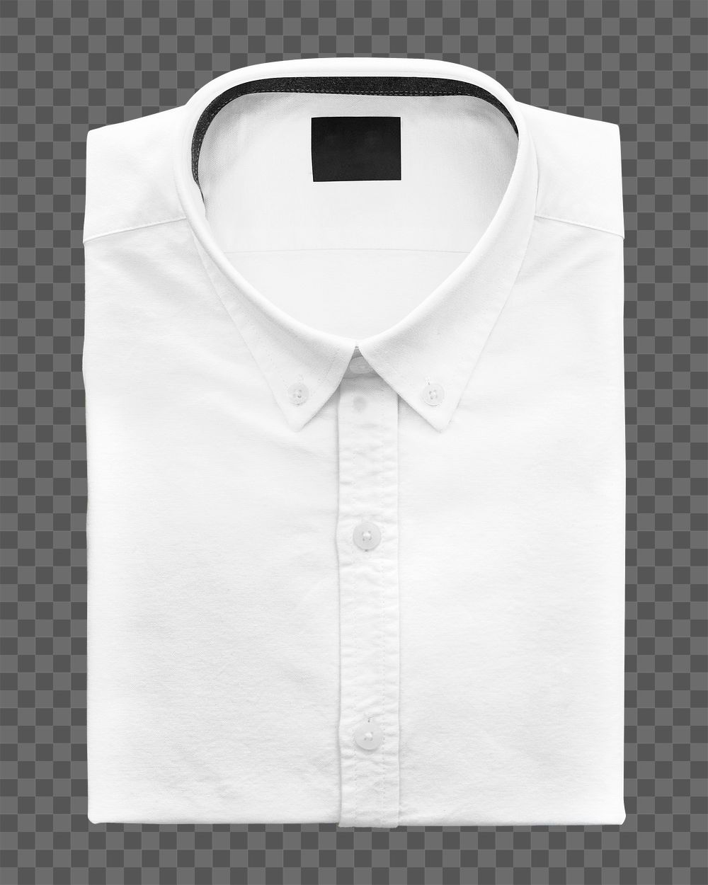White folded shirt png sticker, transparent background
