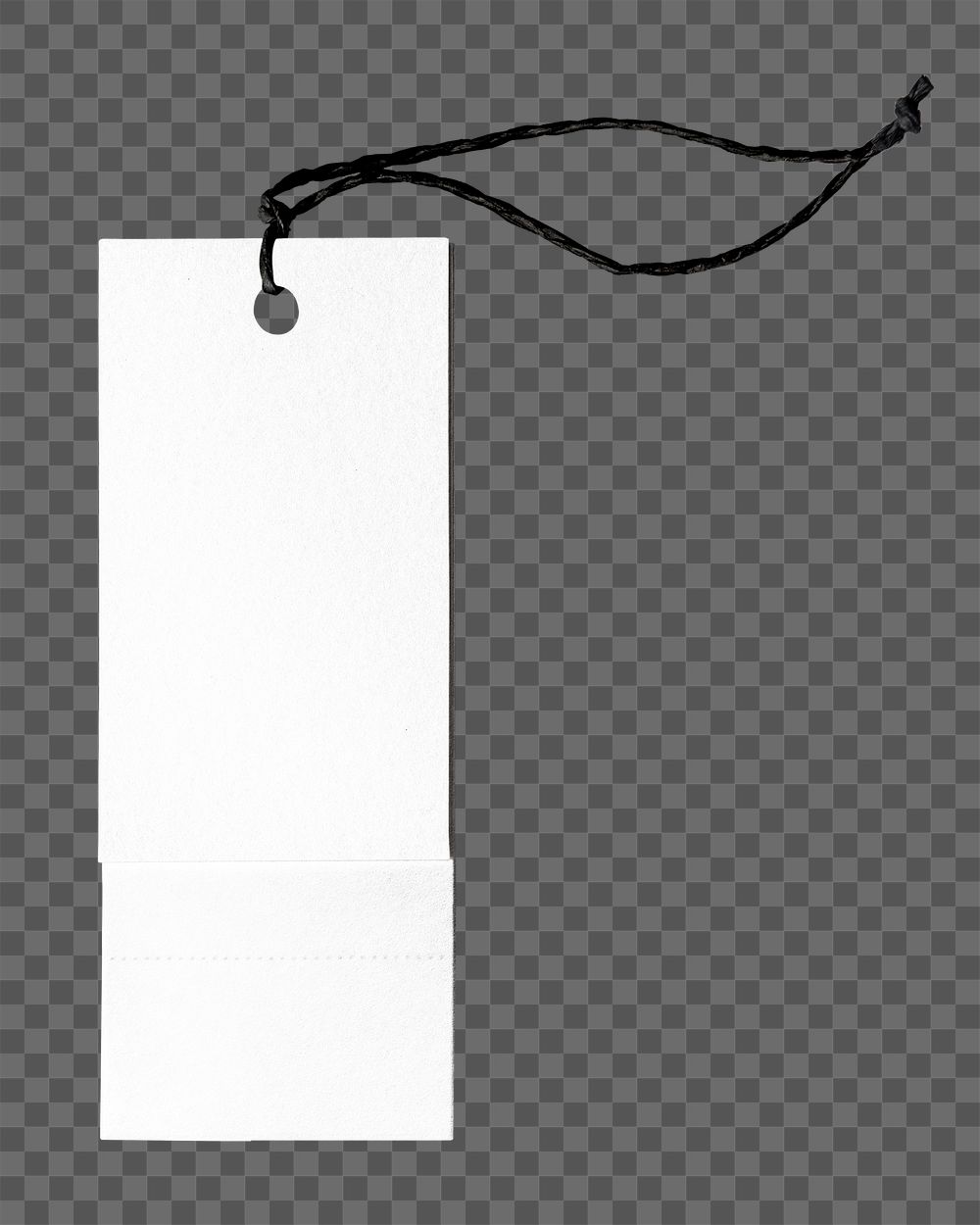 Blank price tag png sticker, transparent background