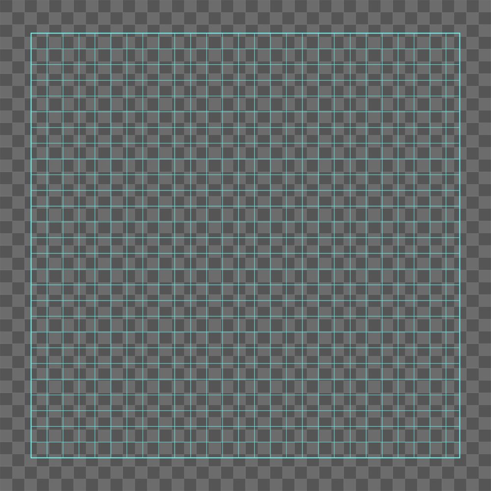 Blue grid png square shape, transparent background