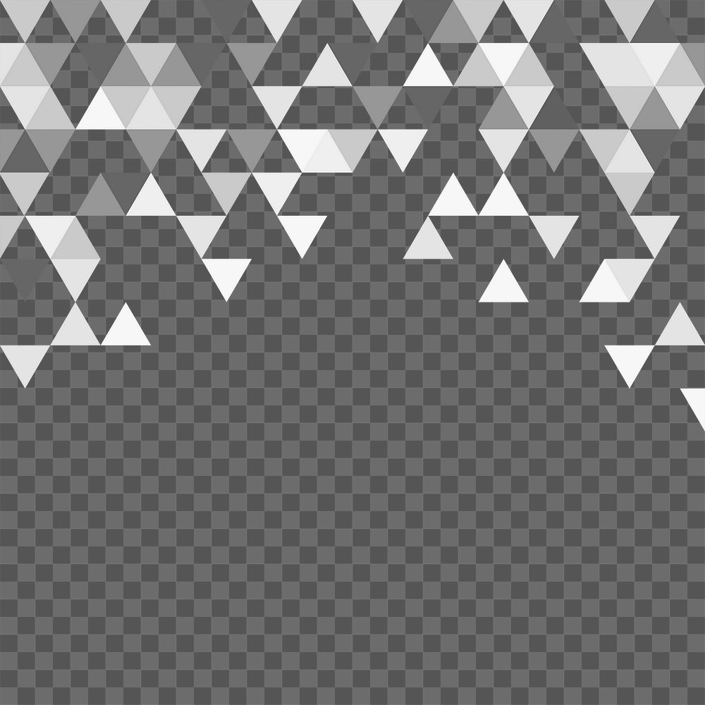 Geometric png border, transparent background