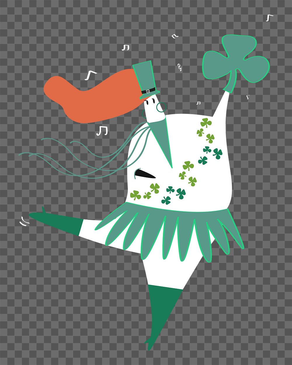 St. Patrick's Day png, transparent background