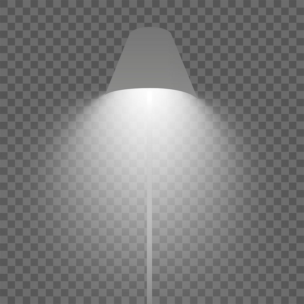 Png modern floor lamp element, transparent background