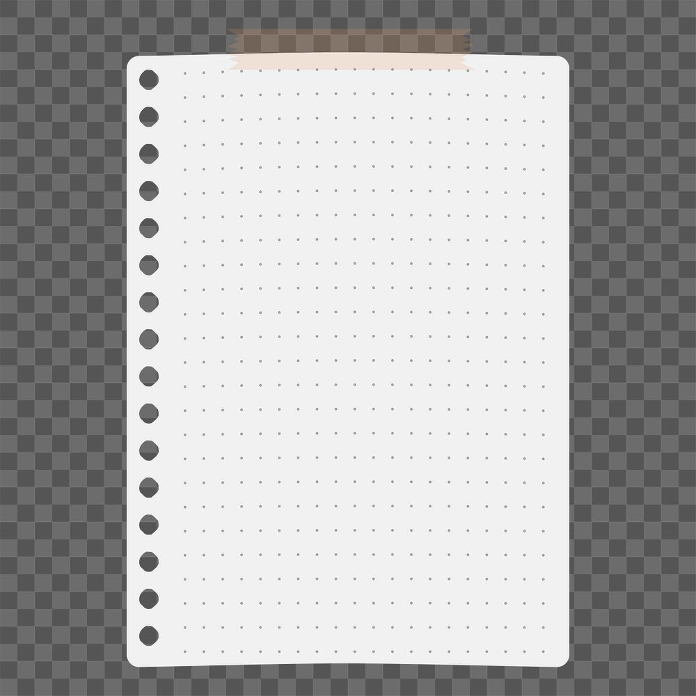 Png Note paper element, transparent background