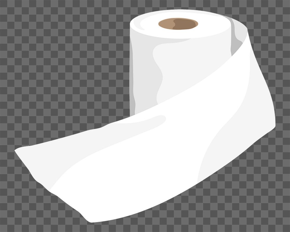Toilet paper png, transparent background