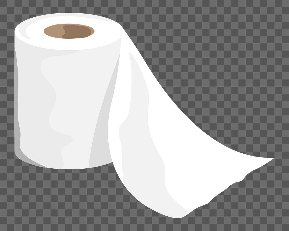 Toilet tissue png, transparent background