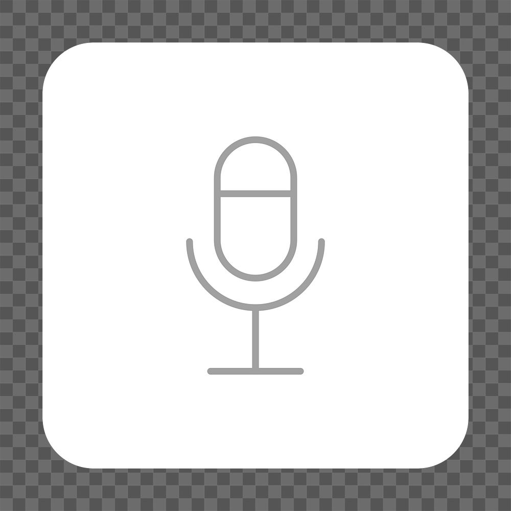 PNG microphone icon transparent background
