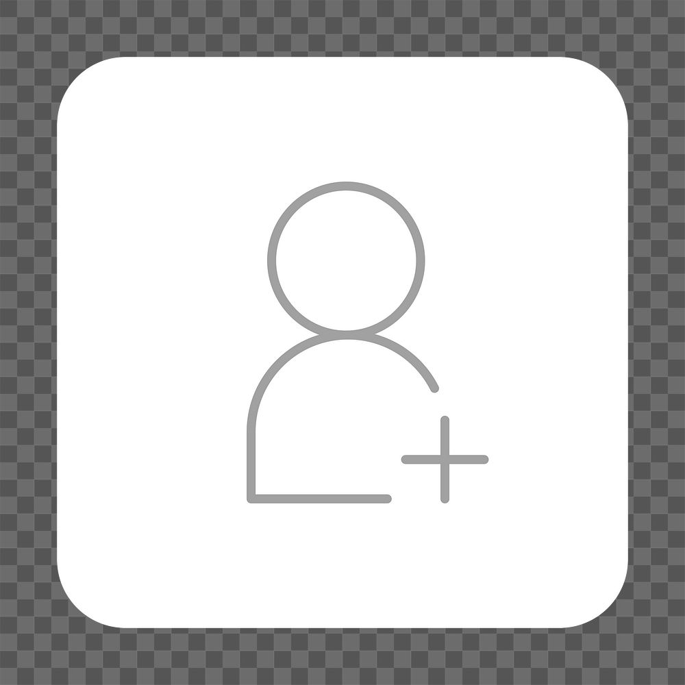 PNG user avatar icon transparent background