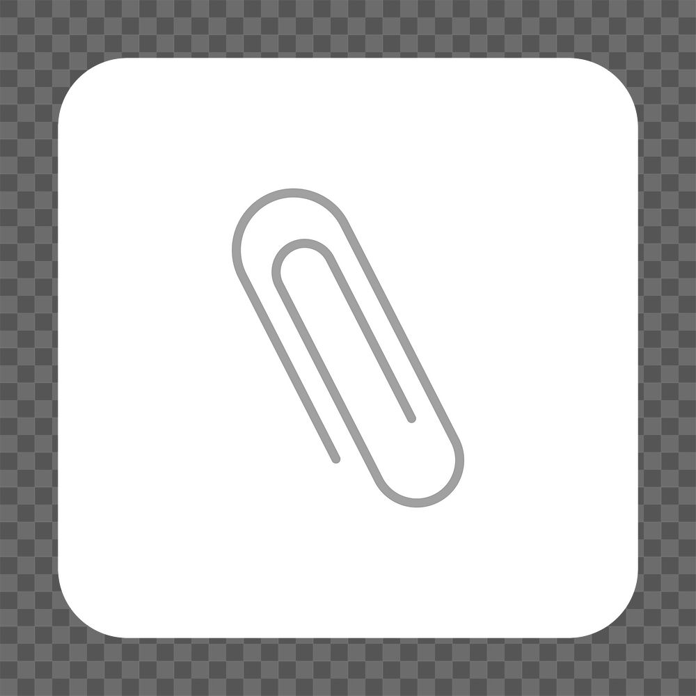 PNG paperclip icon transparent background