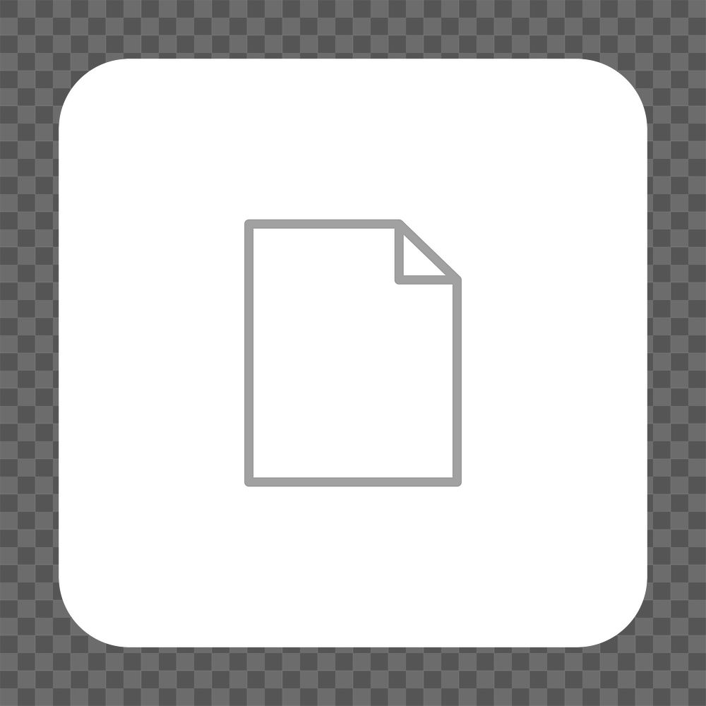 PNG  a blank document icon transparent background