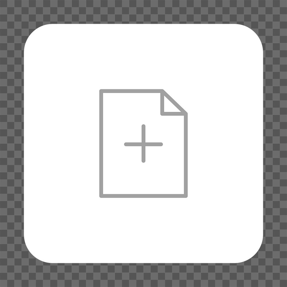 PNG  add document icon transparent background