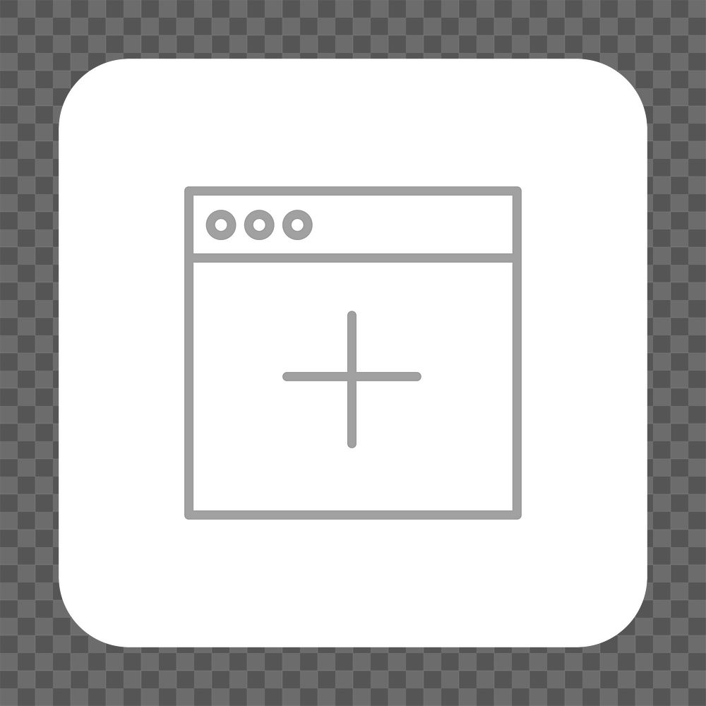 PNG website layout icon transparent background