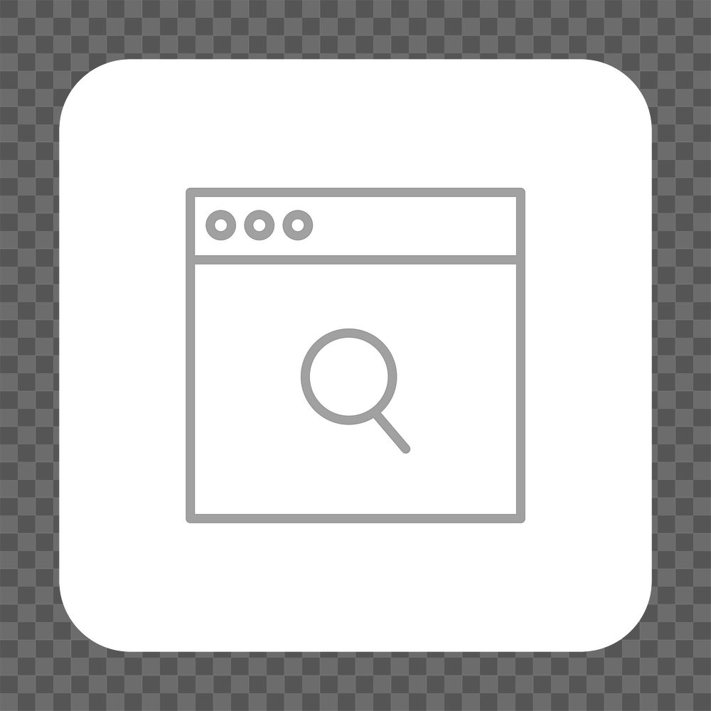 PNG website layout icon transparent background