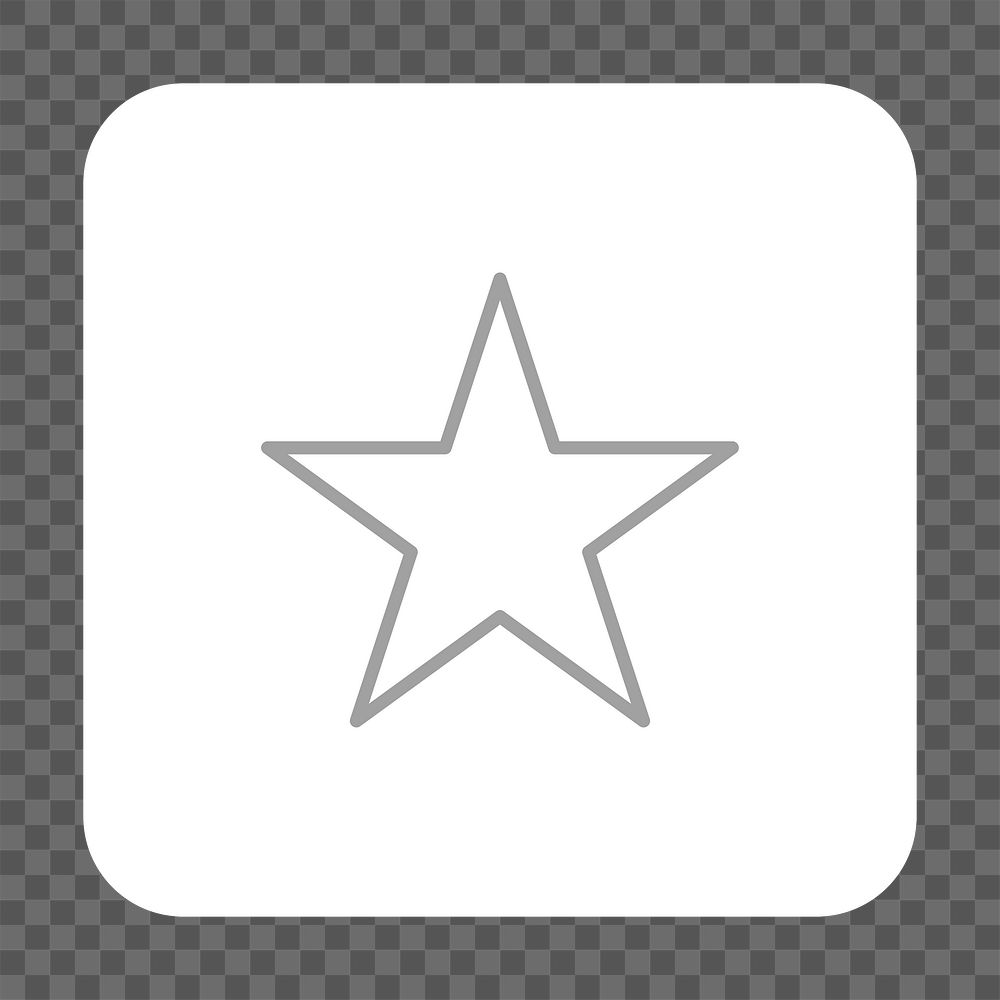 PNG star icon transparent background