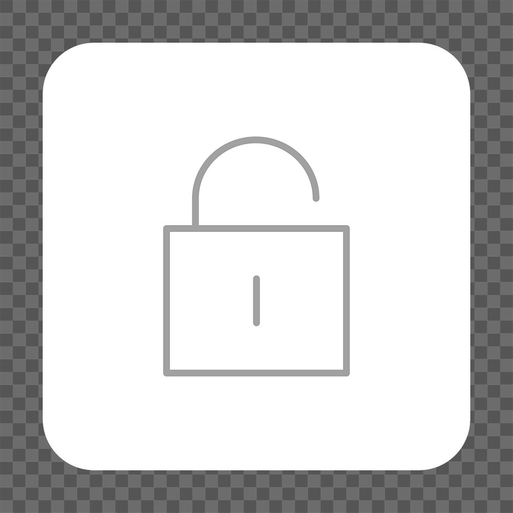 PNG lock icon transparent background