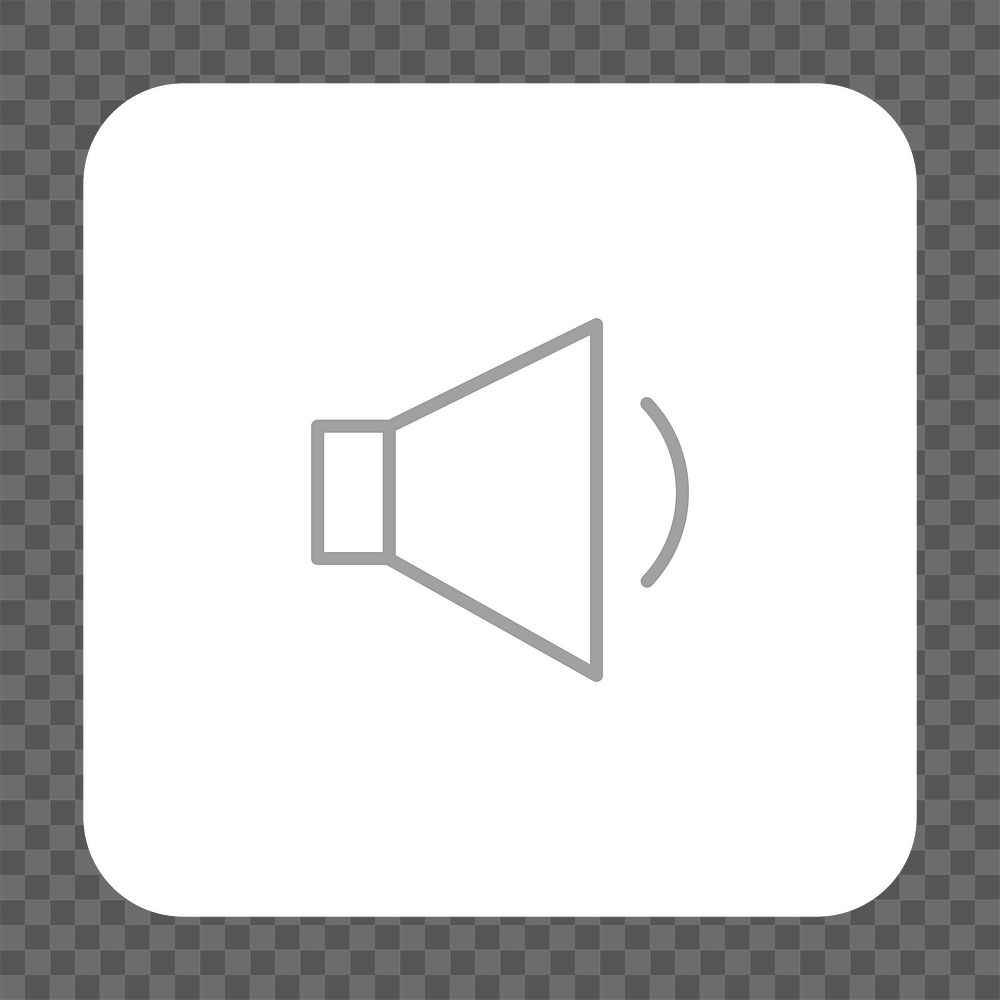 PNG speaker icon transparent background