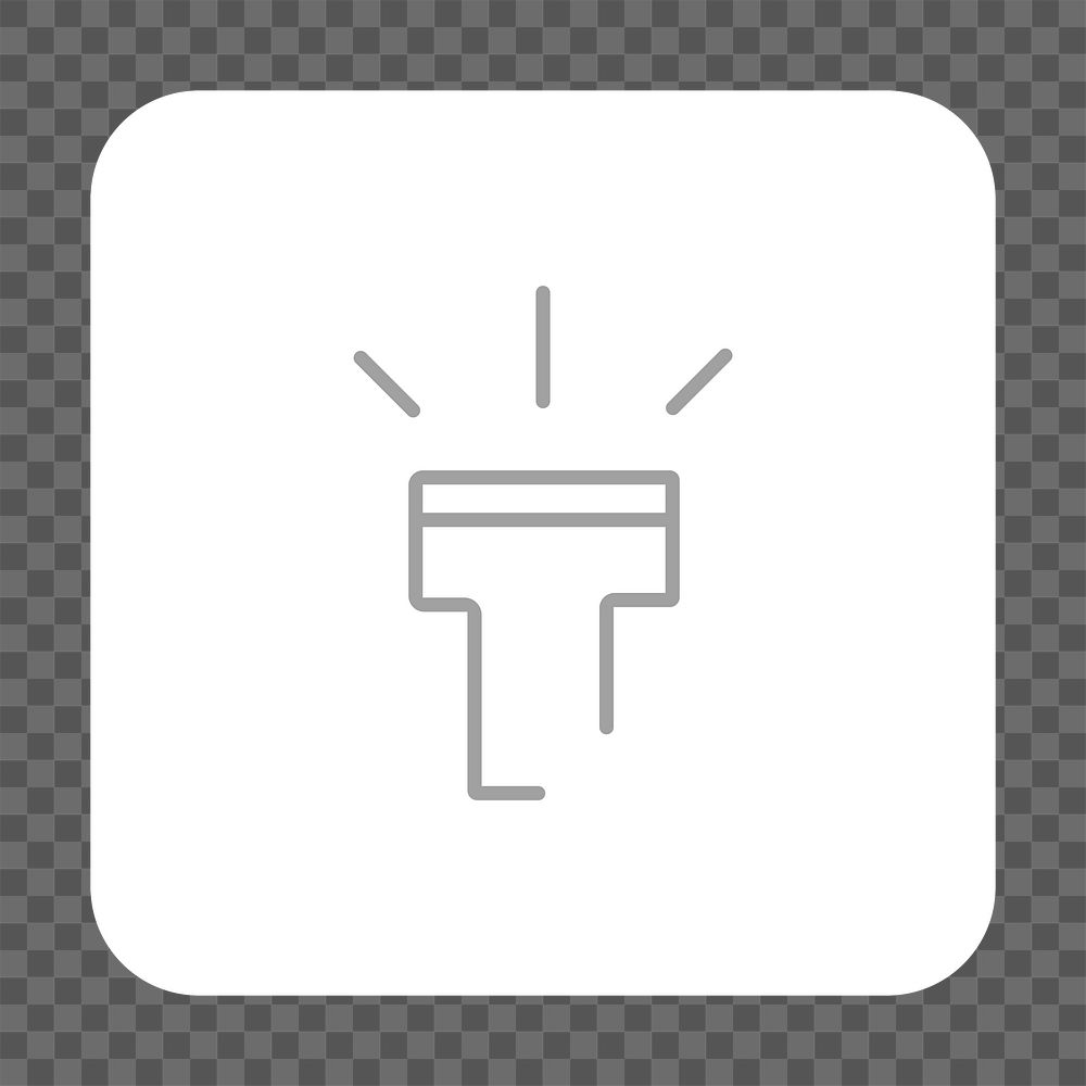 PNG flashlight icon transparent background