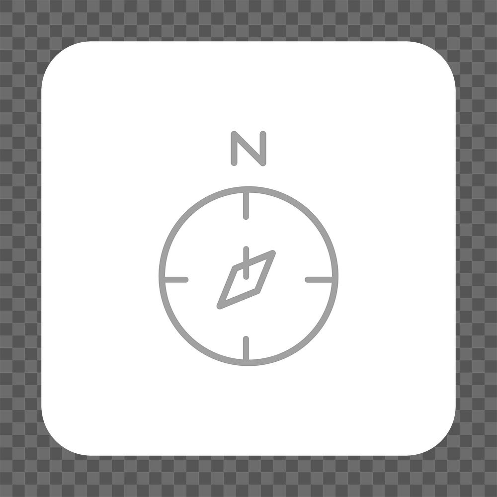 PNG compass icon transparent background
