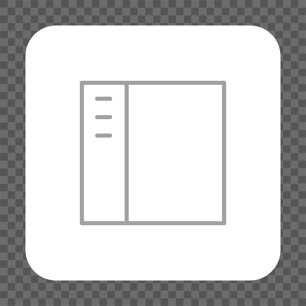 PNG website layout icon transparent background