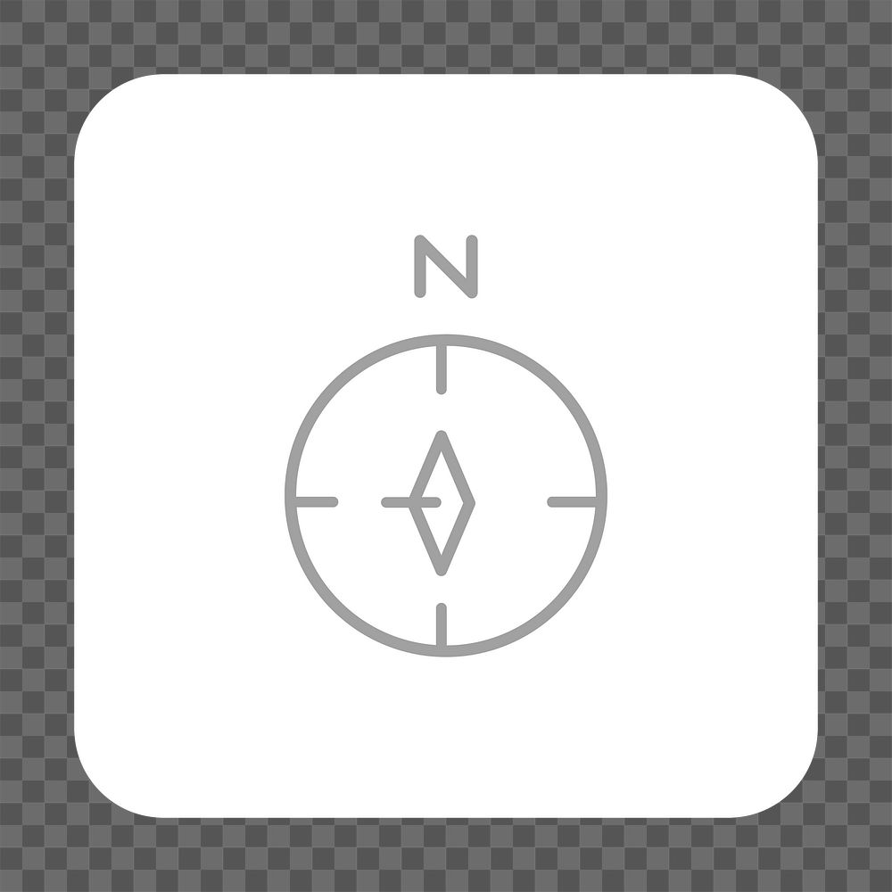 PNG compass icon transparent background