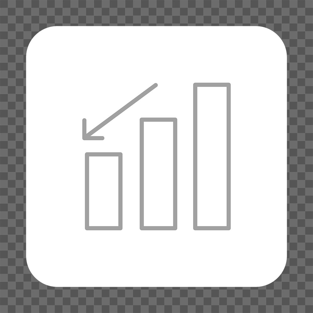 PNG data analysis  graph icon transparent background