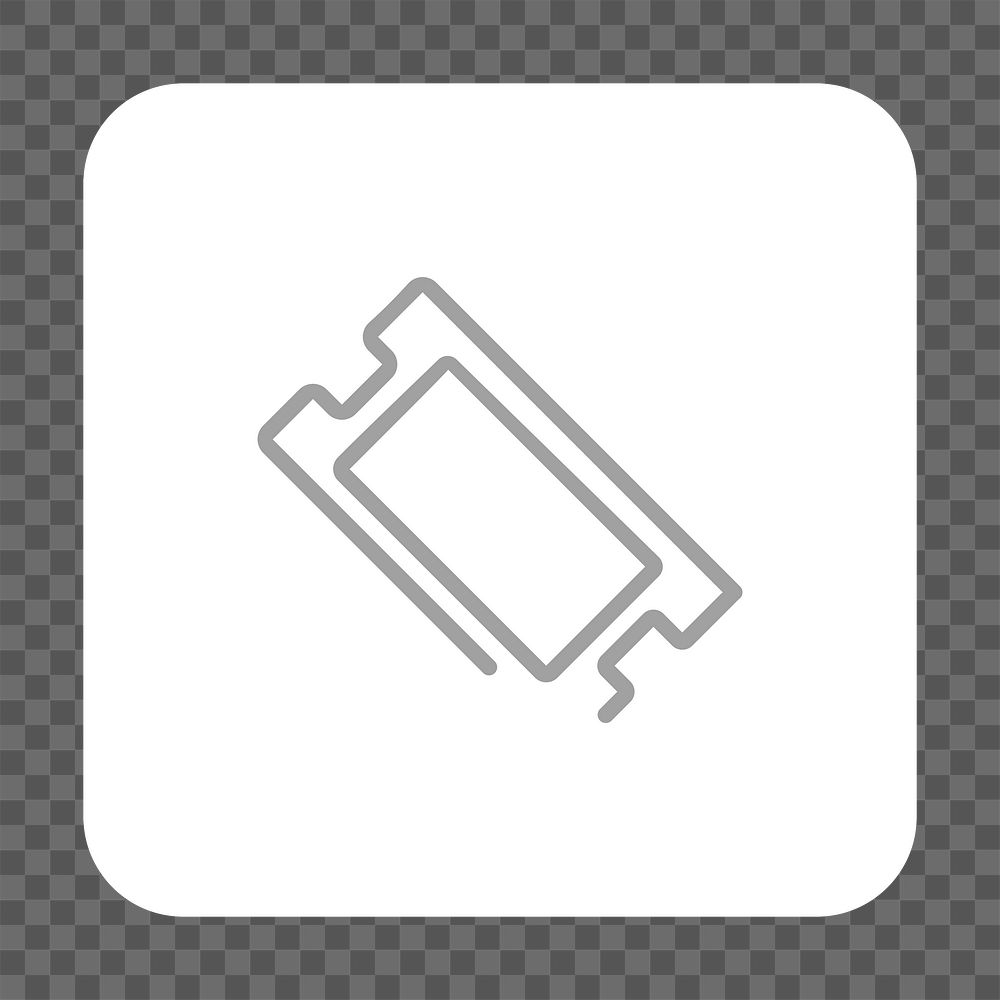 PNG movie ticket icon transparent background