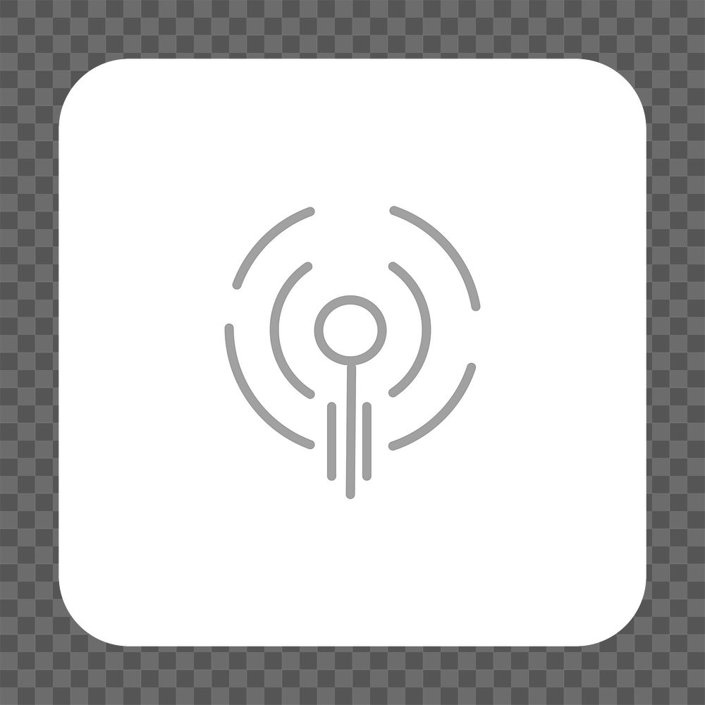 PNG podcast icon transparent background
