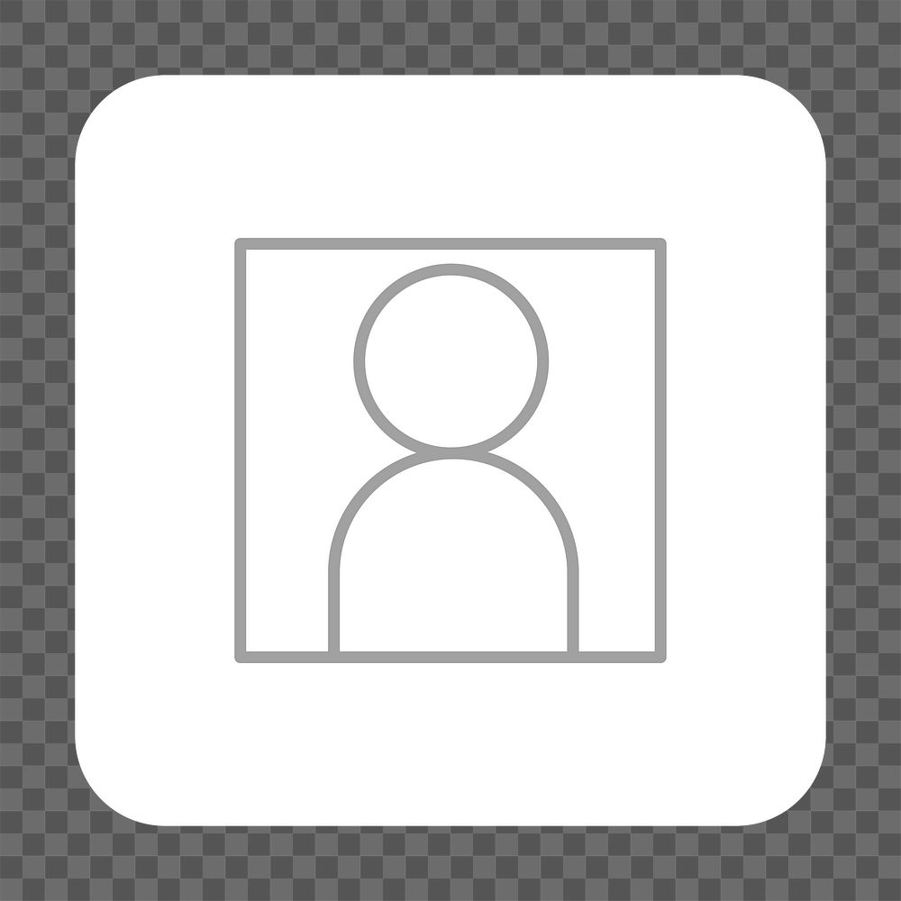 PNG user photo icon transparent background