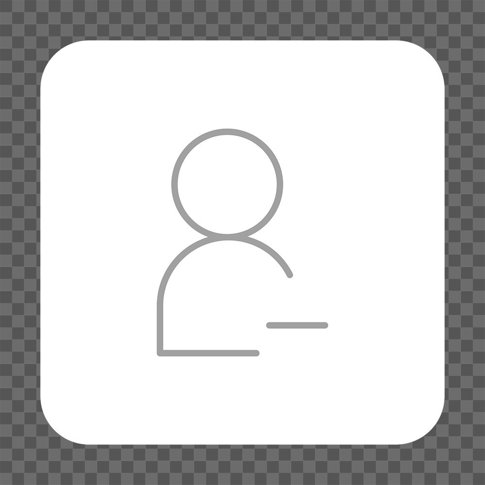 PNG Simple profile edit button icon transparent background