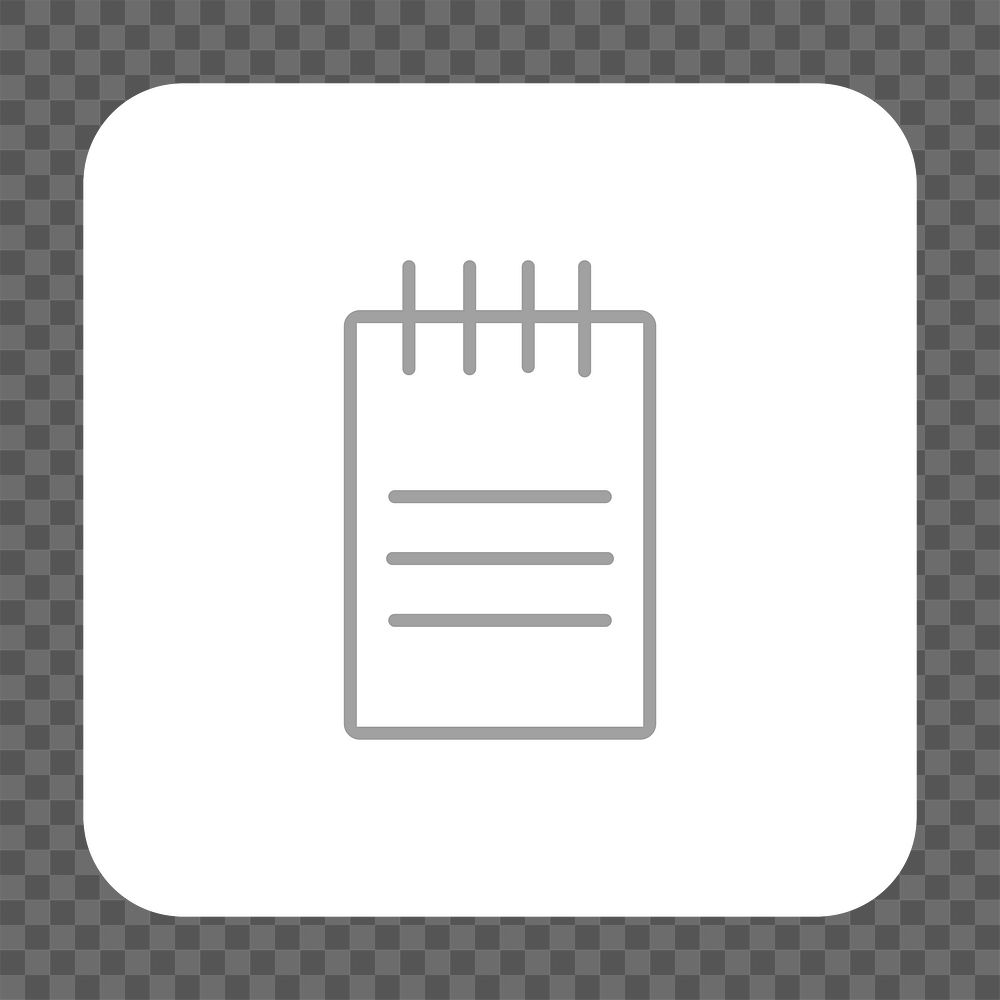 PNG  a notepad icon transparent background
