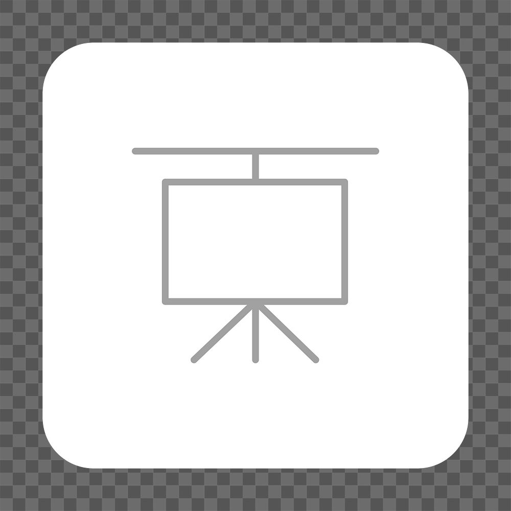 PNG presentation board icon transparent background