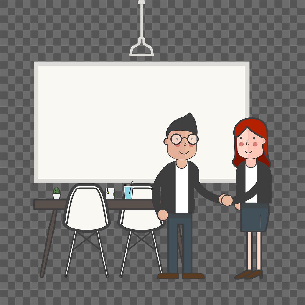 Meeting png illustration, transparent background