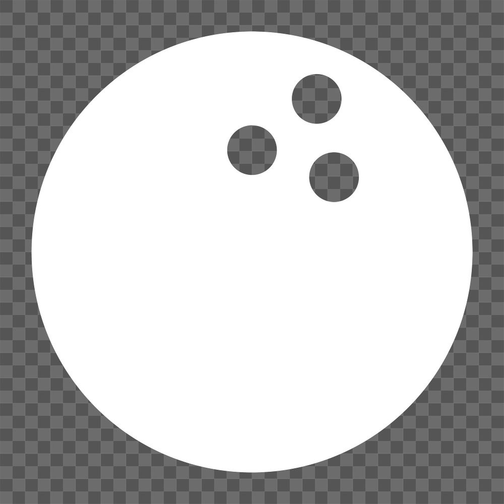 Png Bowling ball element, transparent background
