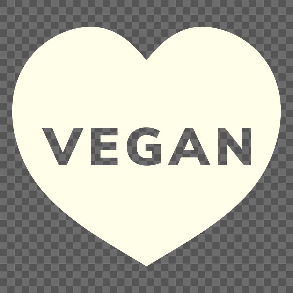 Vegan sticker png, transparent background