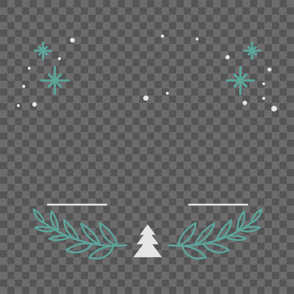Christmas png badge, transparent background