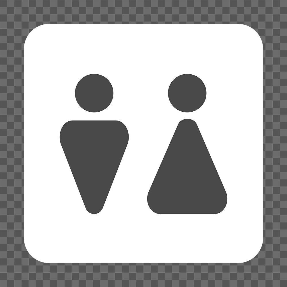 PNG  restrooms sign icon transparent background
