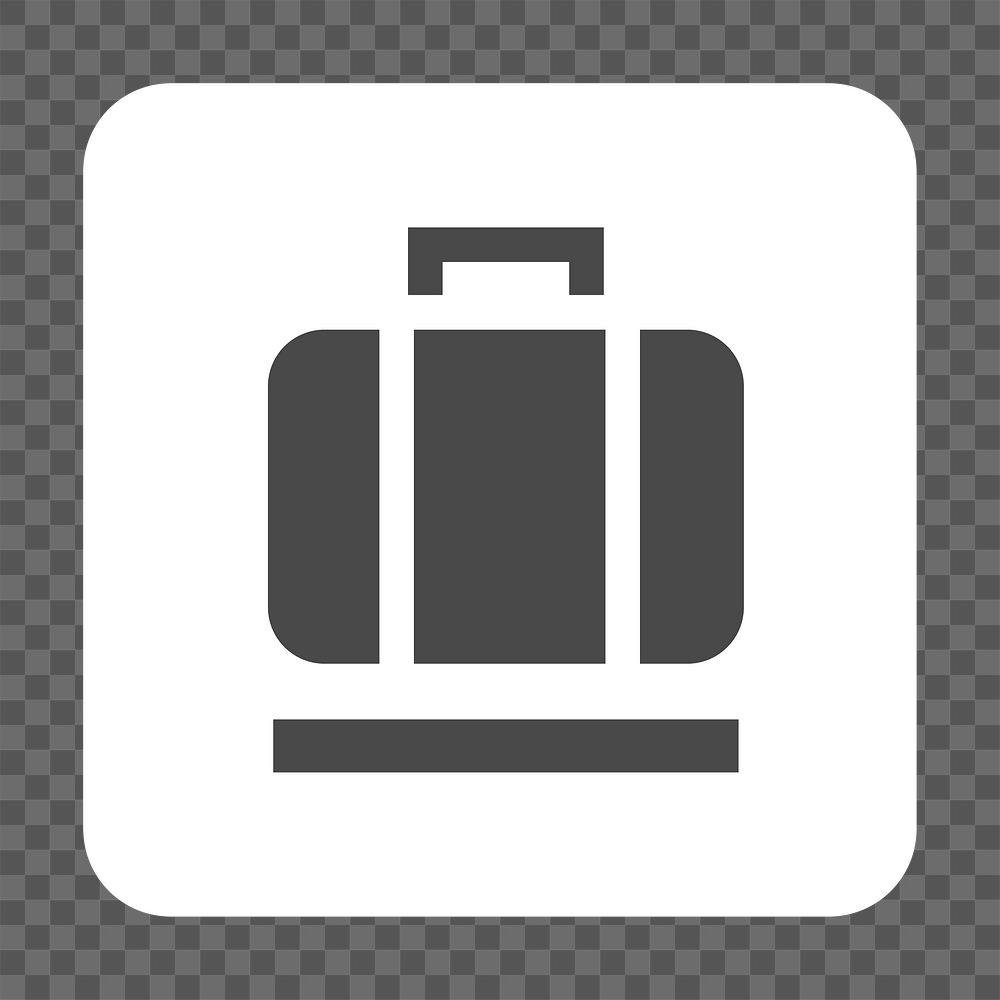 PNG  baggage hall sign icon transparent background
