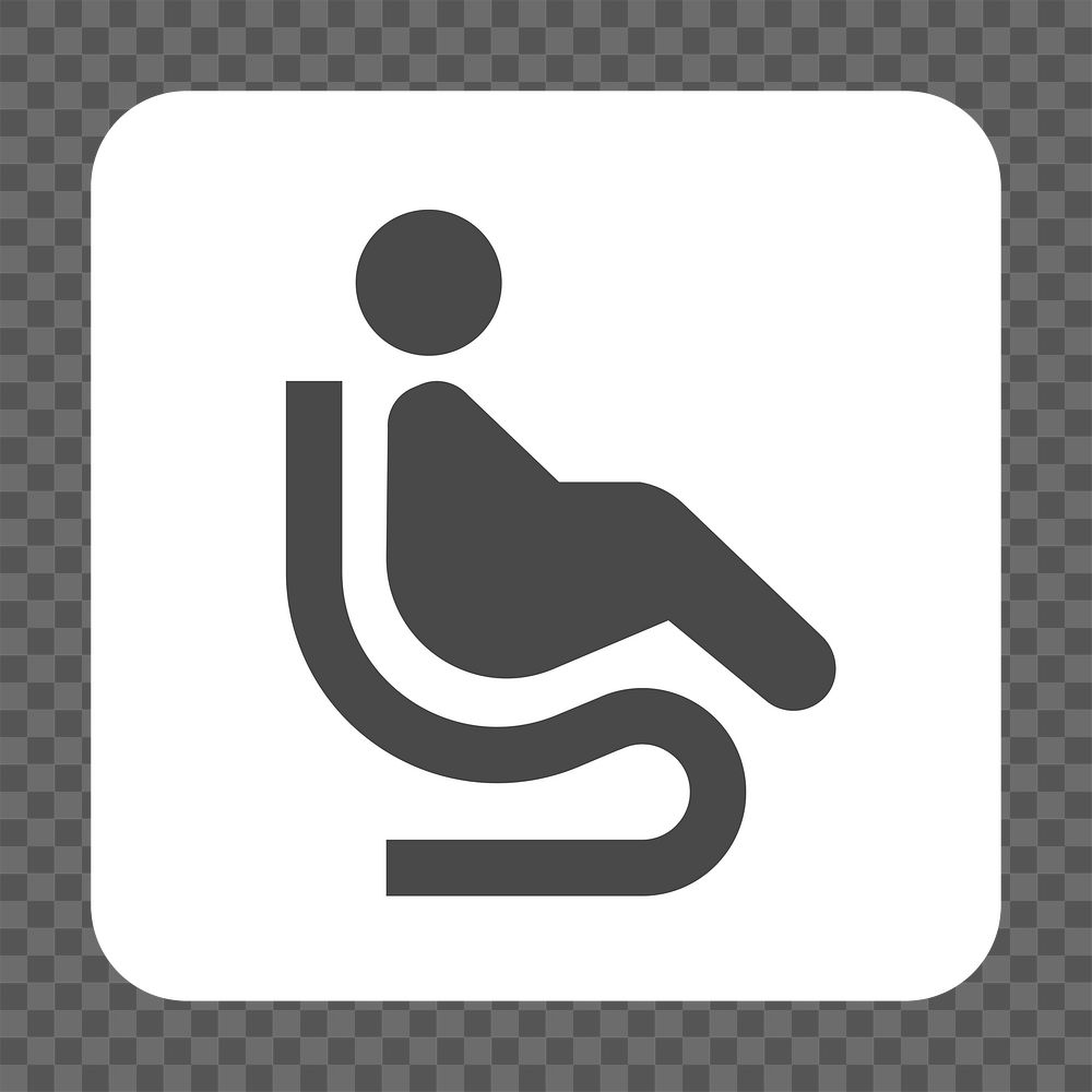 PNG  airport lounges sign icon transparent background