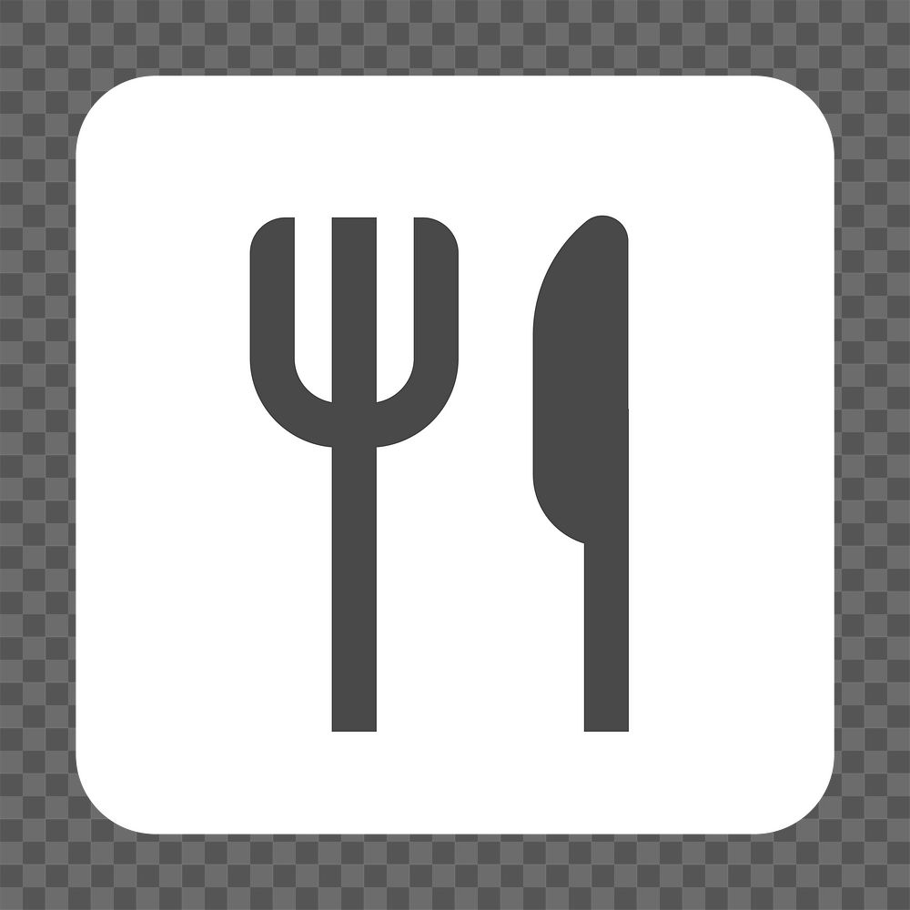 PNG  food corner sign icon transparent background