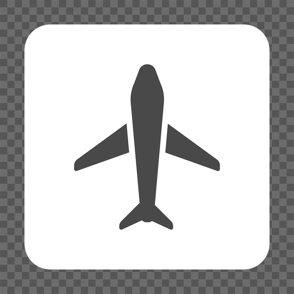 PNG plane airport sign icon transparent background