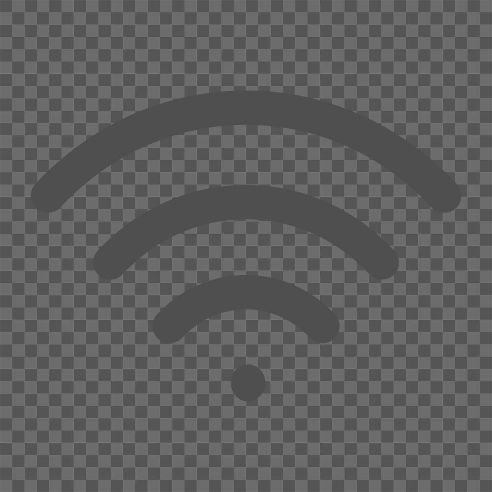 Wifi internet icon png,  transparent background 