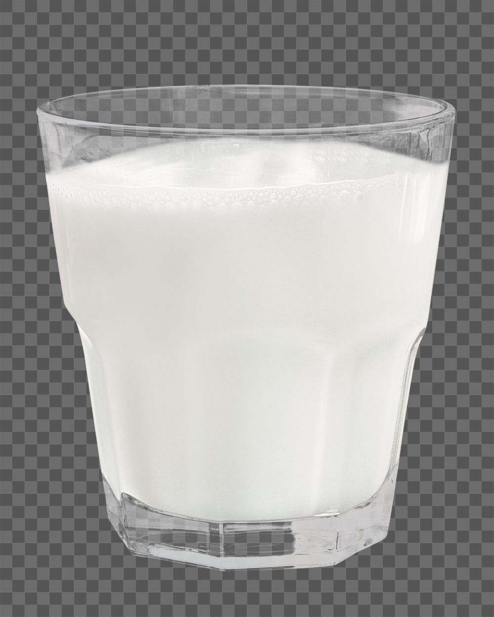 Milk glass png, transparent background