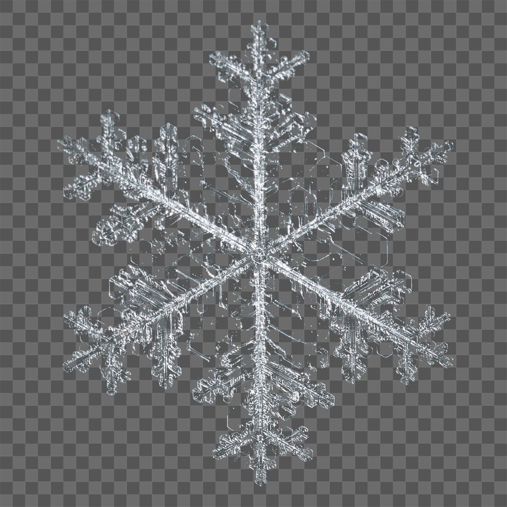 Png snowflake, isolated image, transparent background